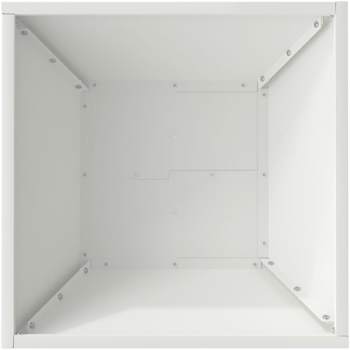 Set med plastkrukor Vit Plast Stapelbar vidaXL 40 x 40 x 15 cm – bild 9