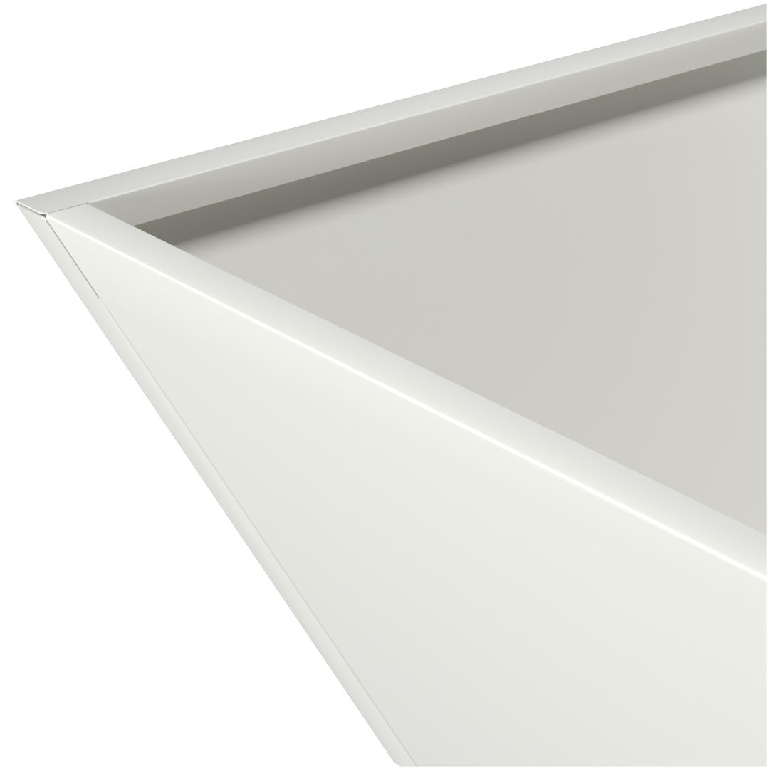Set med plastkrukor Vit Plast Stapelbar vidaXL 40 x 40 x 15 cm – bild 10