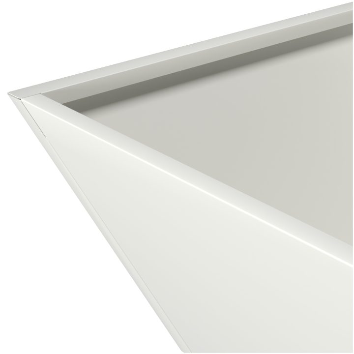 Set med plastkrukor Vit Plast Stapelbar vidaXL 40 x 40 x 15 cm – bild 10