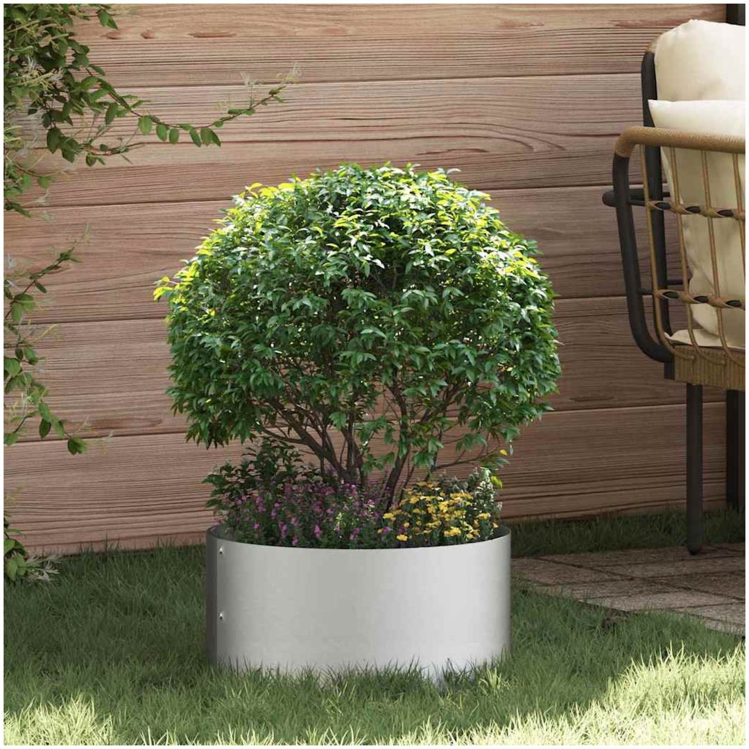 Set med rostfria stålkrukor Rostfritt stål Robusta vidaXL 40 cm i diameter