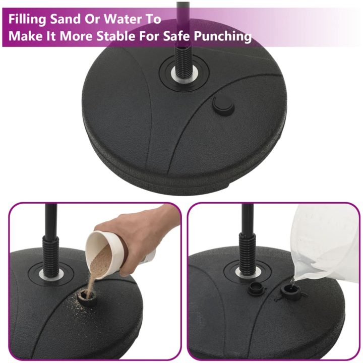 Set med stansboll med handskar och pump justerbar höjd 81-122cm vidaXL – bild 5