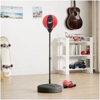 Set med stansboll med handskar och pump justerbar höjd 81-122cm vidaXL
