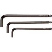 Sexkantnyckel med klotformat huvud Tumstorlekar 3901025BL-390112BL Teng Tools