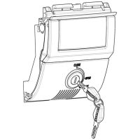SHAD SH58X-SH59X Spare Lock System Black Key