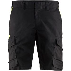 Shorts 14461832 Svart / Hivisgul BLÅKLÄDER