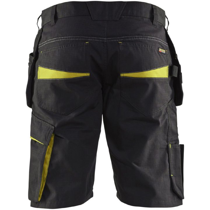 Shorts 14941330 Svart / Hivisgul BLÅKLÄDER SHORTS 14941330 SVART/GUL 44 – bild 2