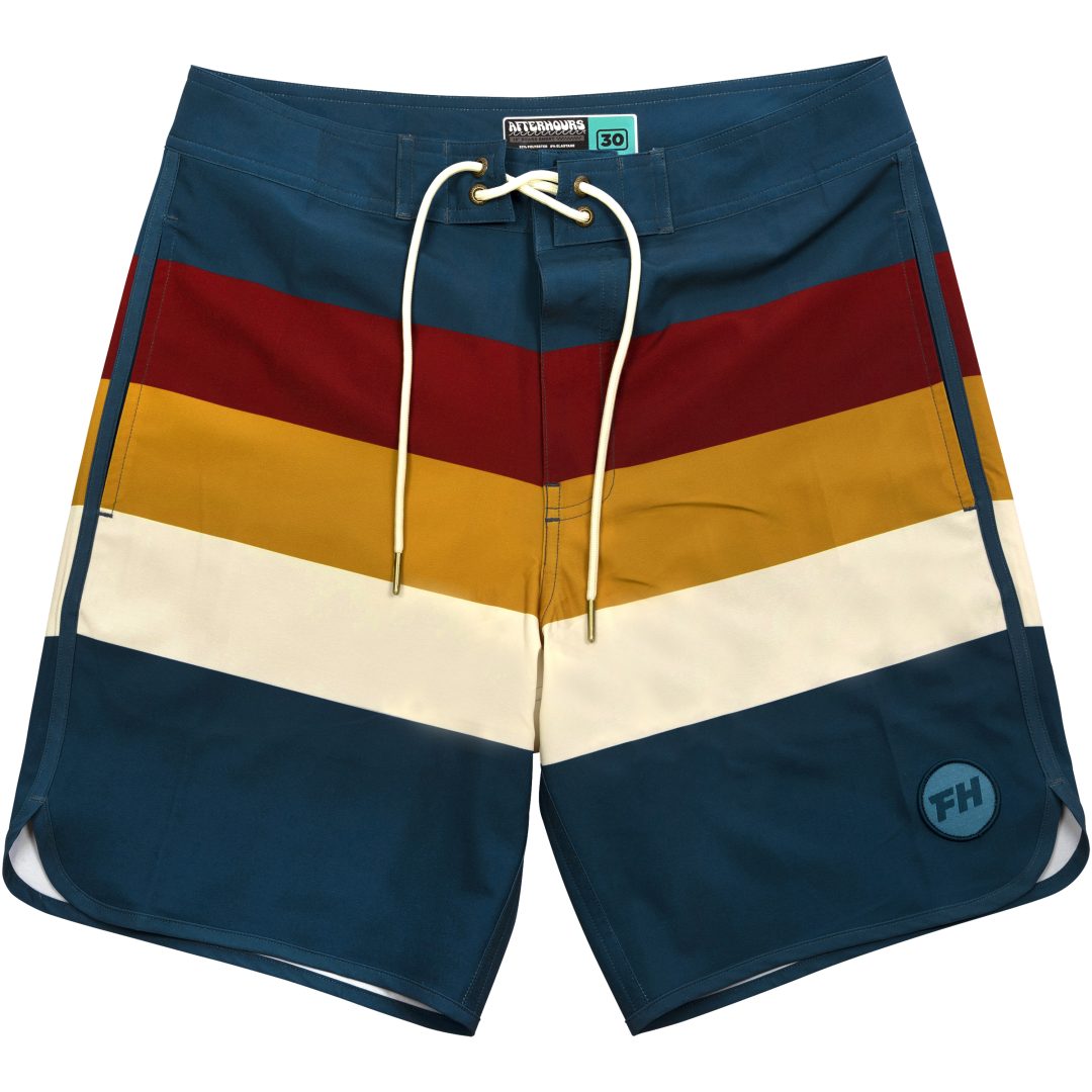Shorts After Hours Teal Stripe Blå/Beige Fasthouse 30