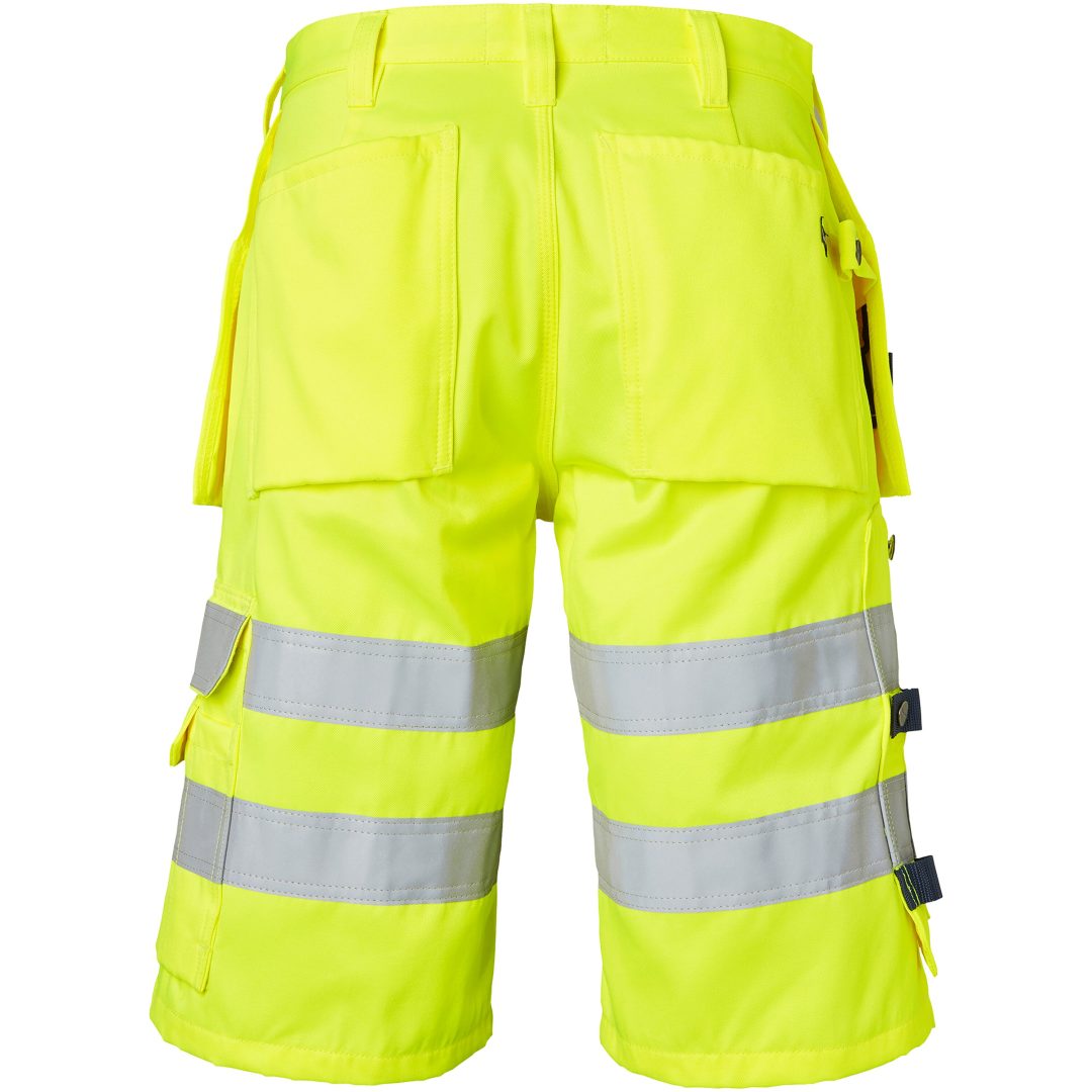 Shorts Craftsmen Polyester Fluorescerande Gul Top Swede C44 – bild 3