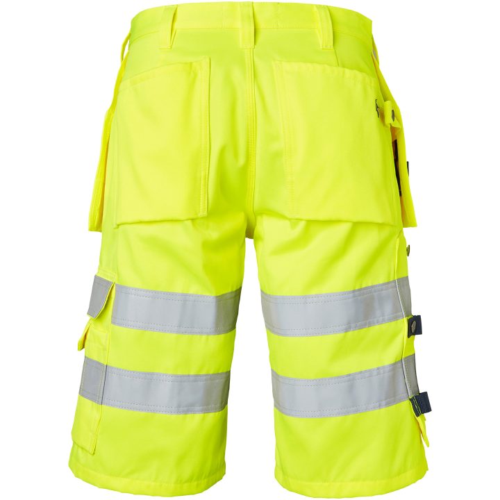 Shorts Craftsmen Polyester Fluorescerande Gul Top Swede C44 – bild 3