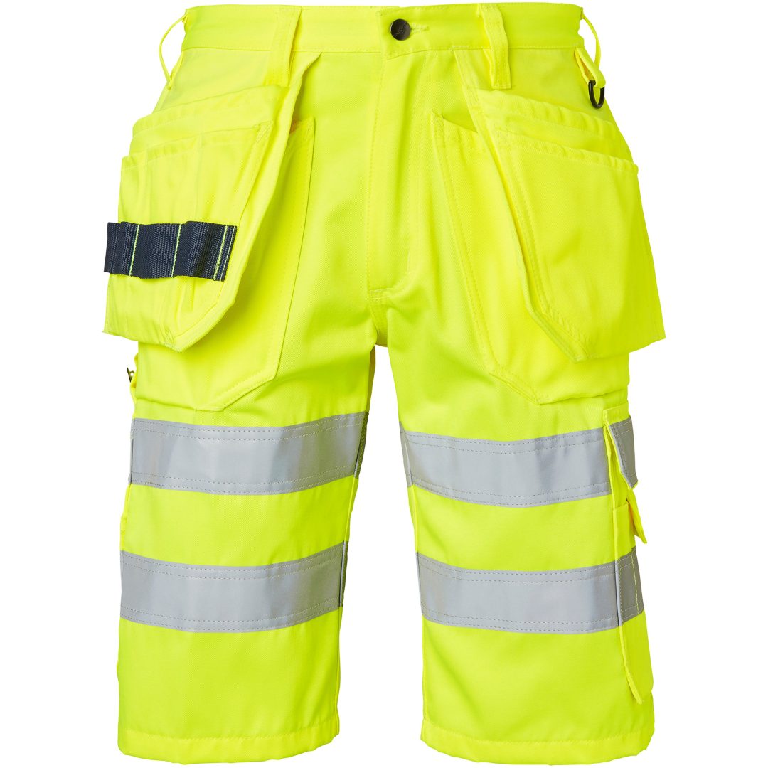 Shorts Craftsmen Polyester Fluorescerande Gul Top Swede C44