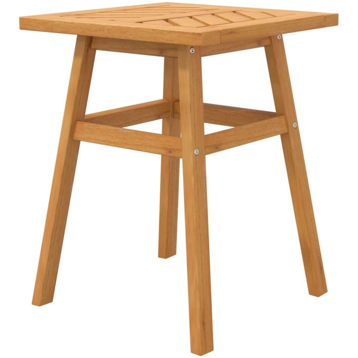 Sidobord 45x45x60 cm massivt akaciaträ vidaXL – bild 5