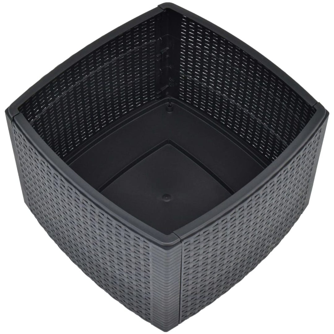 Sidobord antracit 54x54x36,5 cm plast vidaXL – bild 4