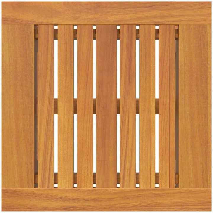 Sidobord Massivt Akaciaträ vidaXL 45 x 45 x 40 cm – bild 8