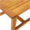 Sidobord Massivt Akaciaträ vidaXL 45 x 45 x 40 cm – miniatyr 9
