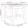 Sidobord Massivt Akaciaträ vidaXL 45 x 45 x 40 cm – miniatyr 10