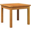 Sidobord Massivt trä Akacia vidaXL 45 x 45 x 38 cm – miniatyr 2
