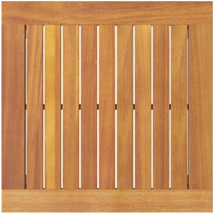 Sidobord Massivt trä Akacia vidaXL 45 x 45 x 38 cm – bild 8