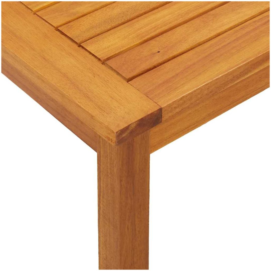 Sidobord Massivt trä Akacia vidaXL 45 x 45 x 38 cm – bild 9