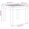 Sidobord Massivt trä Akacia vidaXL 45 x 45 x 38 cm – miniatyr 10