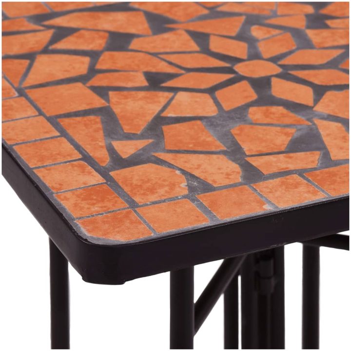 Sidobord med mosaik terrakotta keramik vidaXL – bild 6