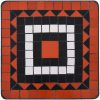 Sidobord med mosaik terrakotta och vit keramik vidaXL – miniatyr 4