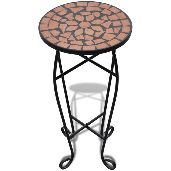Sidobord med mosaik terrakotta vidaXL 30 x 60 cm – bild 2
