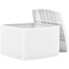 Sidobord vit 54x54x36,5 cm plast vidaXL – miniatyr 3