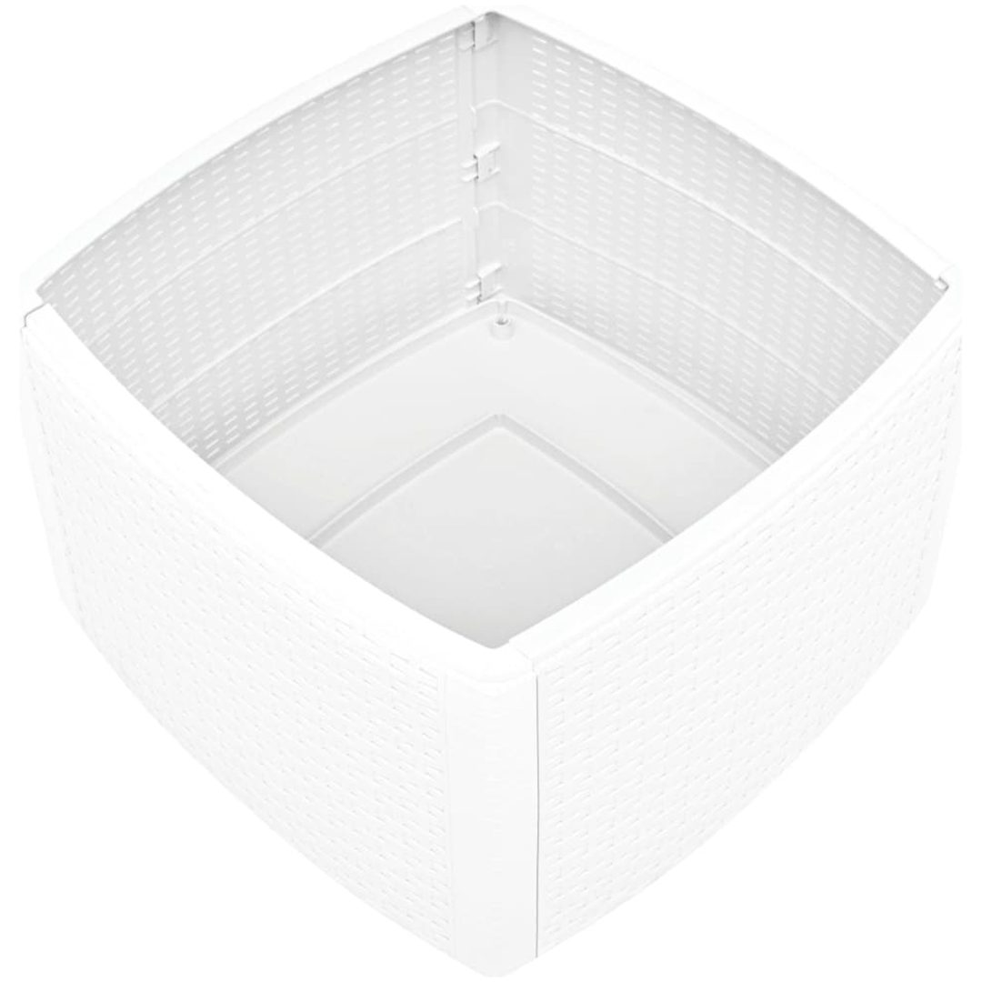 Sidobord vit 54x54x36,5 cm plast vidaXL – bild 4