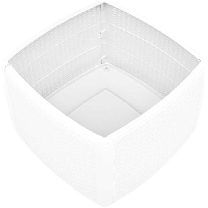 Sidobord vit 54x54x36,5 cm plast vidaXL – bild 4