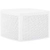 Sidobord vit 54x54x36,5 cm plast vidaXL – miniatyr 1