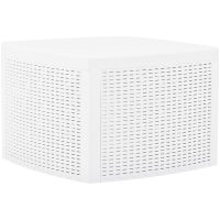 Sidobord vit 54x54x36,5 cm plast vidaXL