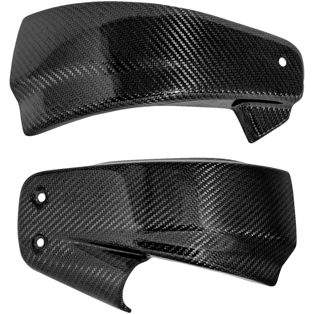 Sidokåpa Kolfiber Svart Blank SADDLEMEN
