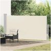 Sidomarkis för uteplats gräddvit vidaXL 160 x 300 cm – miniatyr 1