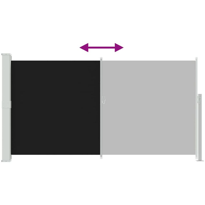 Sidomarkis för uteplats svart vidaXL 160 x 300 cm – bild 7