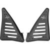 Sidoskydd Svart Aluminium Slash Cut BURLY BRAND Sidokåpa – miniatyr 1
