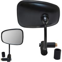 Sidospegel Bar-end Svart PARTS UNLIMITED
