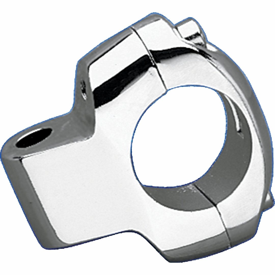 Sidospegel Miller's Mirror Clamp Krom/Grå DRAG SPECIALTIES 1" (2.54cm) I.D.