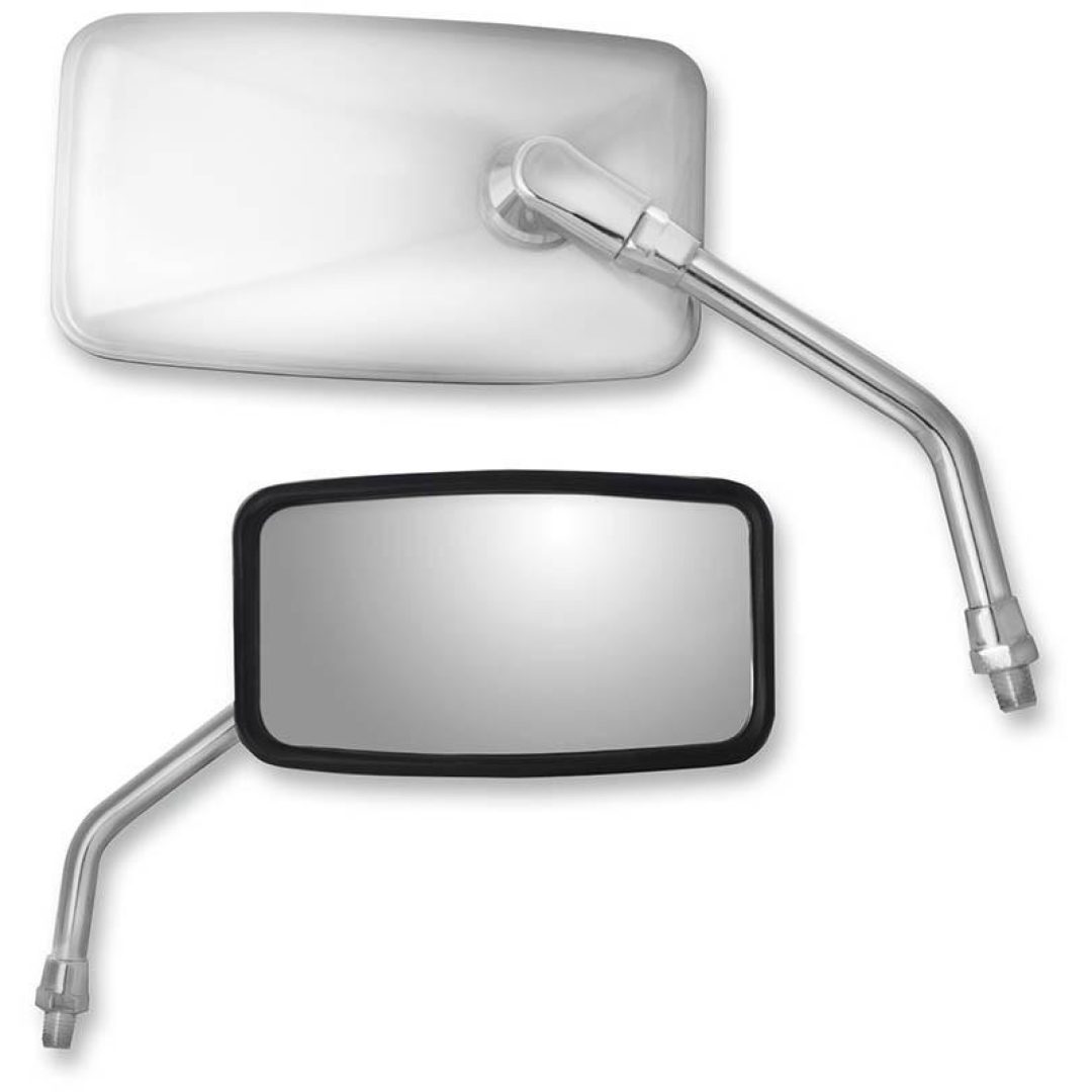 Sidospegel Rektangulär Rostfritt Stål Silver/Krom PARTS UNLIMITED Spegel