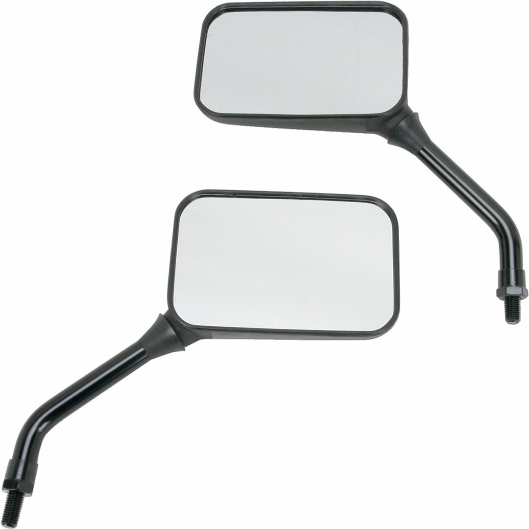 Sidospegel Universal True Vision Matt/Svart Aluminium EMGO Spegel