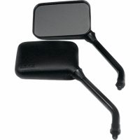 Sidospegel Universal True Vision Matt/Svart Aluminium EMGO