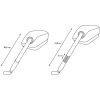 Sidospegelset Sport Svart Aluminium SW-MOTECH Spegel – miniatyr 2
