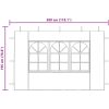 Sidoväggar till partytält 2 st med fönster PE antracit vidaXL 300 x 195 cm – miniatyr 10