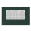 Sidoväggar till partytält 2 st med fönster PE grön vidaXL 300 x 195 cm – miniatyr 7