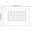 Sidoväggar till partytält 2 st med fönster PE vit vidaXL 300 x 195 cm – miniatyr 9
