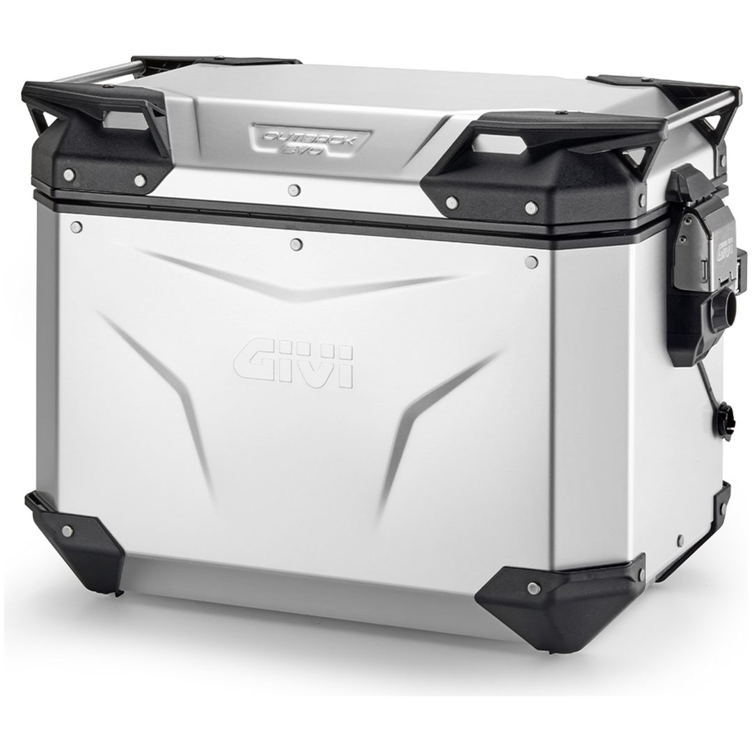 Sidoväska Trekker Outback EVO Anodiserad Aluminium Vänster 48L Givi 48 liter