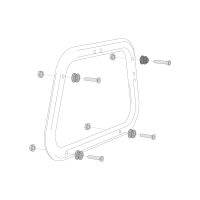 Sidoväskhållare Adapterkit Evo Svart SW-MOTECH