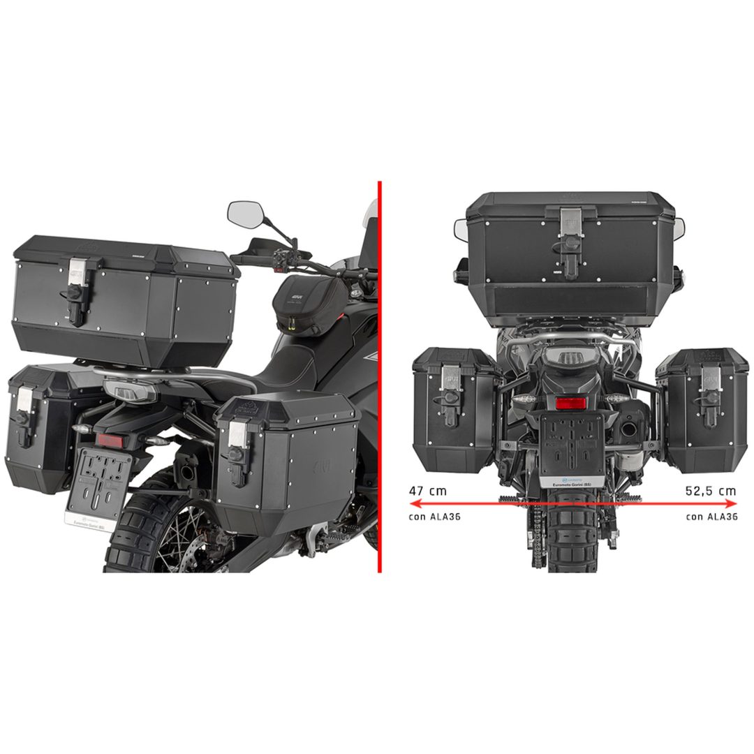 Sidoväskhållare PL ONE-FIT för MONOKEY Givi MONOKEY® sidoväskor