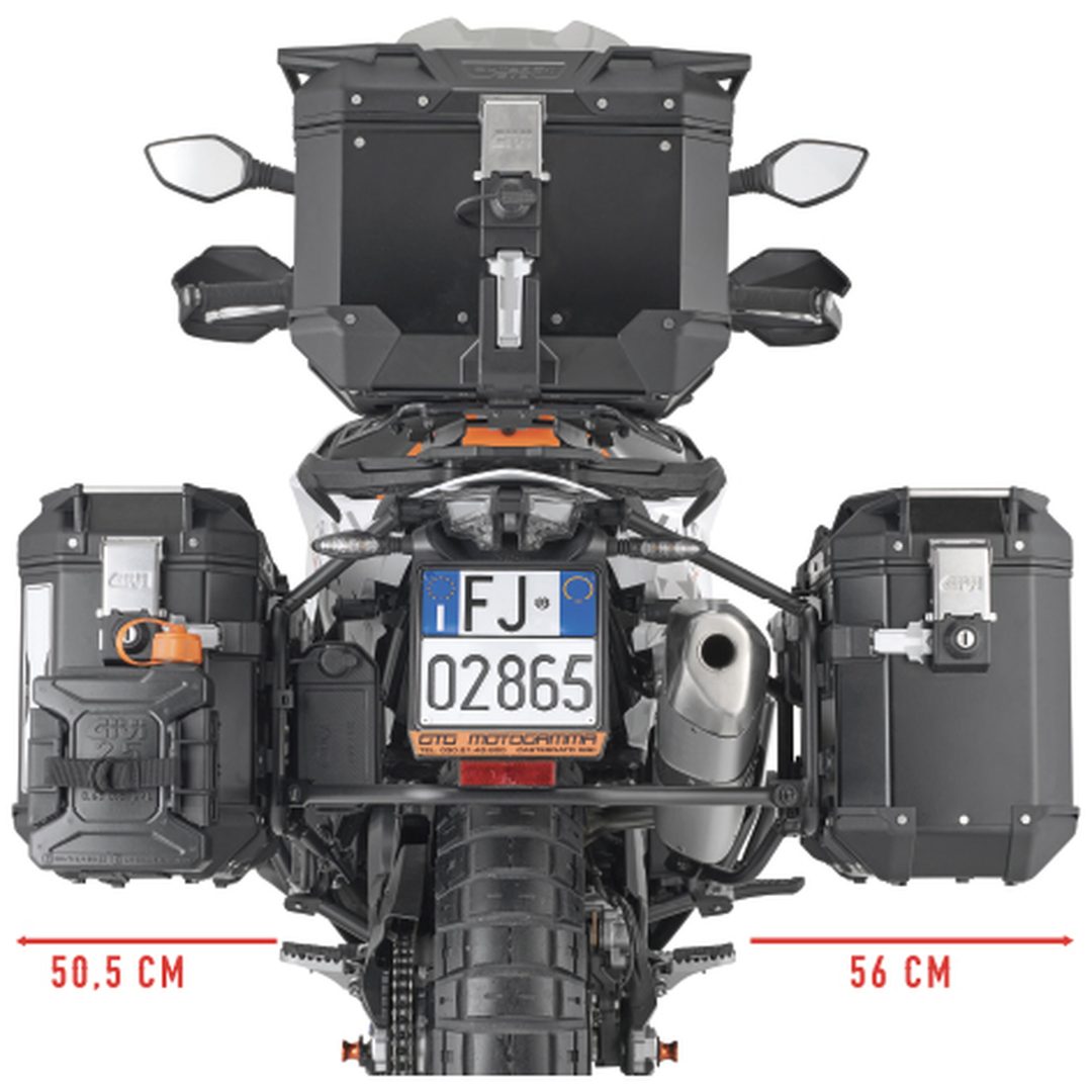 Sidoväskhållare PL ONE-FIT för Trekker Outback MONOKEY CAM-SIDE Givi Trekker Outback MONOKEY® CAM-SIDE