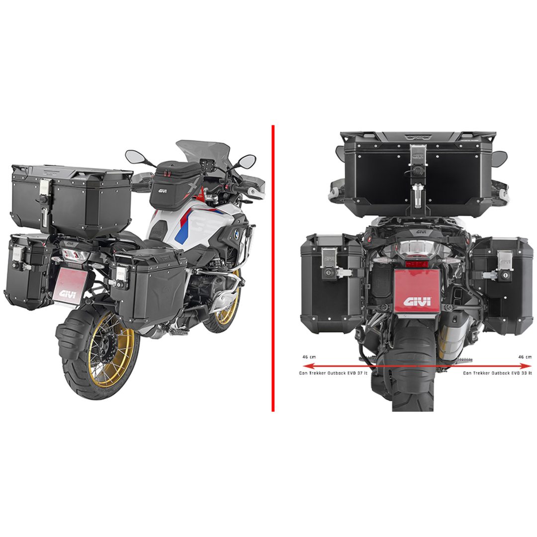 Sidoväskhållare PL ONE-FIT Givi Trekker Outback MONOKEY® CAM-SIDE