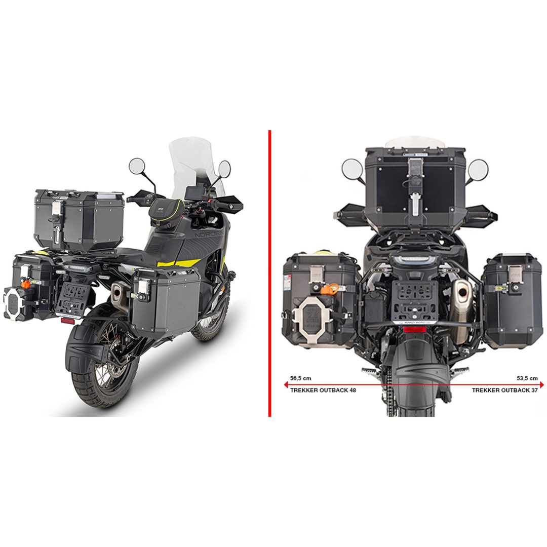 Sidoväskhållare PL ONE-FIT Trekker Outback Givi Trekker Outback MONOKEY® CAM-SIDE